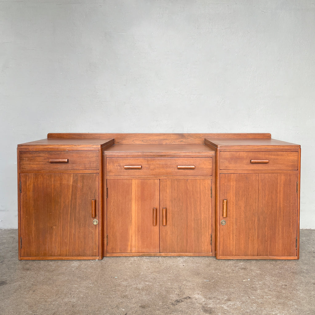 Vintage Teak Stepped Sideboard