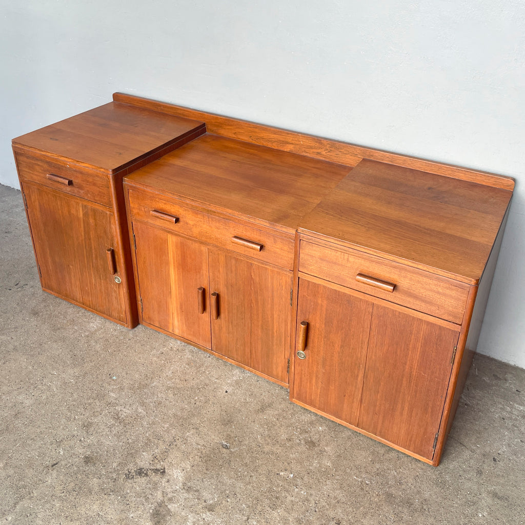Vintage Teak Stepped Sideboard