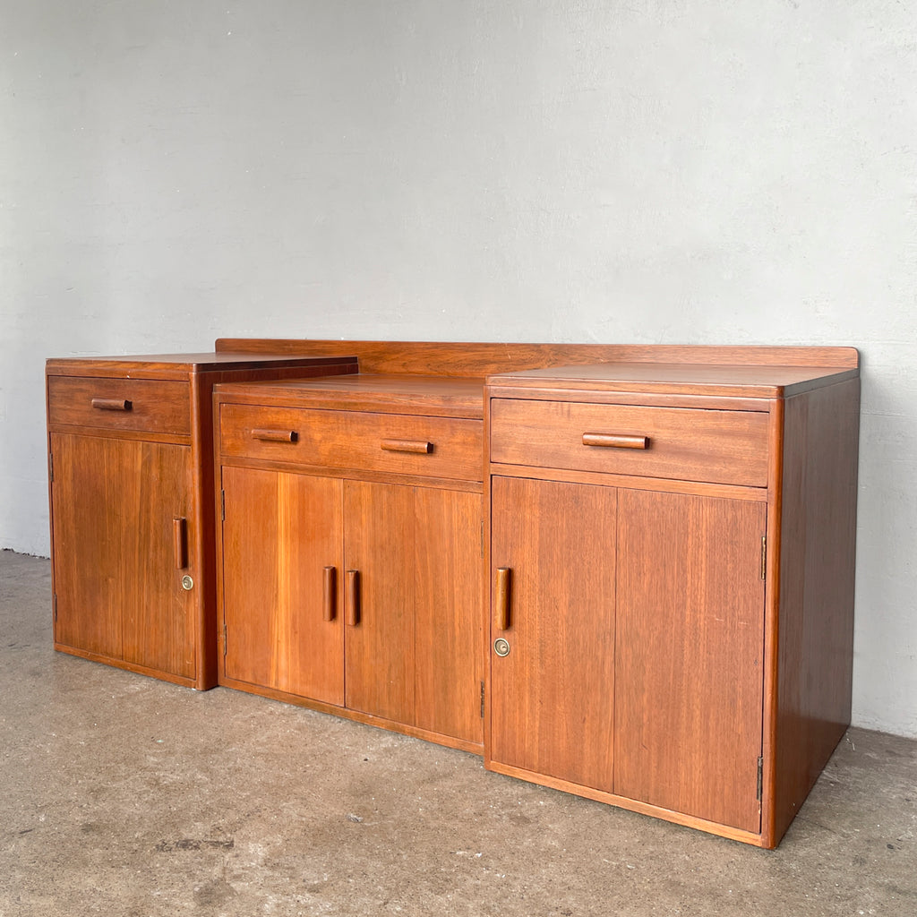 Vintage Teak Stepped Sideboard