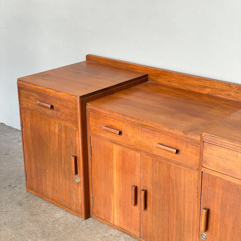 Vintage Teak Stepped Sideboard