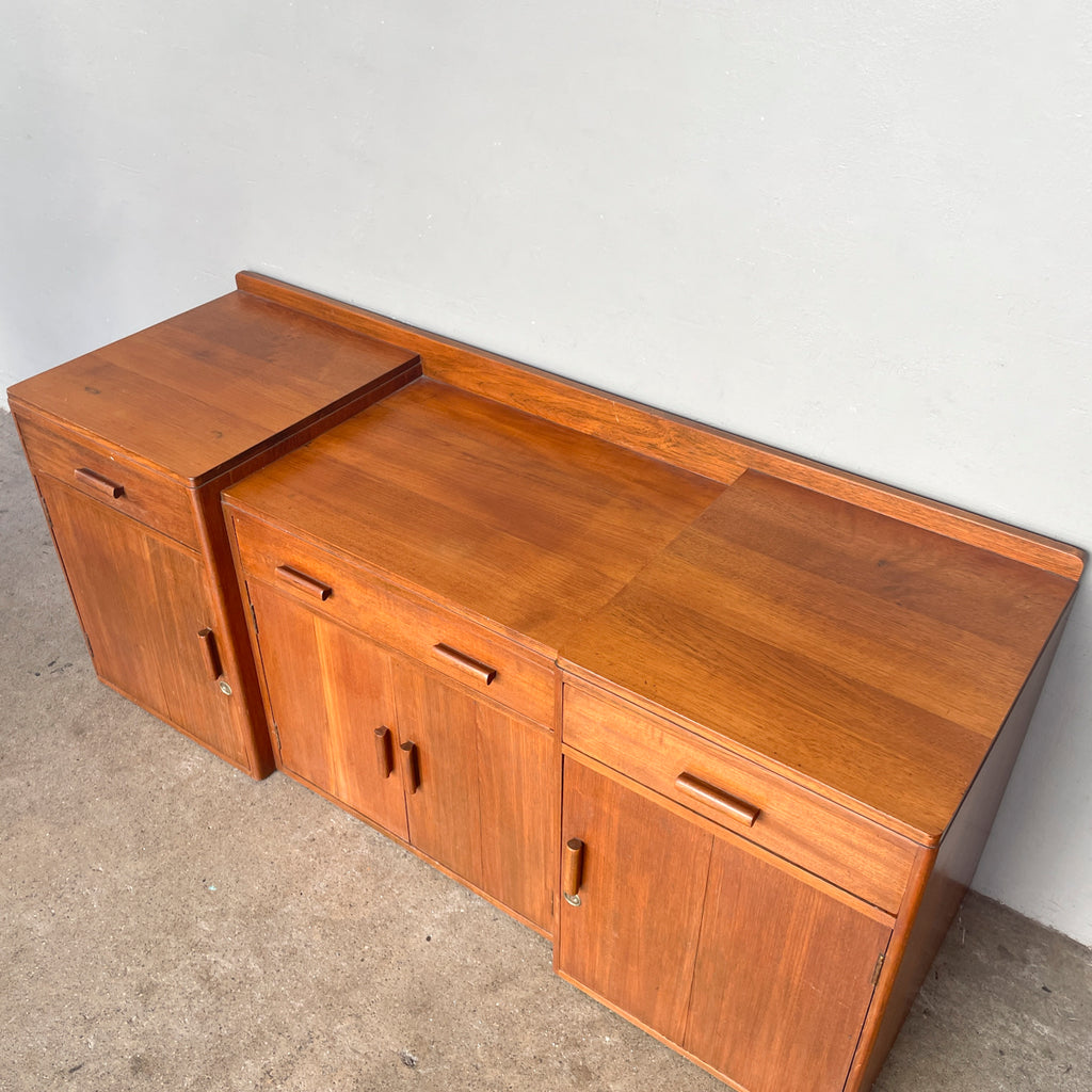 Vintage Teak Stepped Sideboard