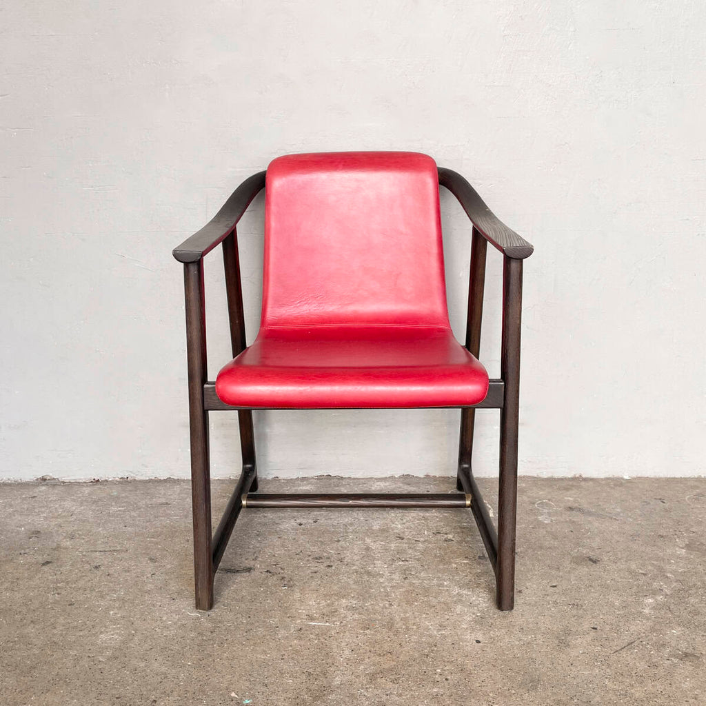 Mandarin Dining Armchair by Stellar Works (Red Leather)