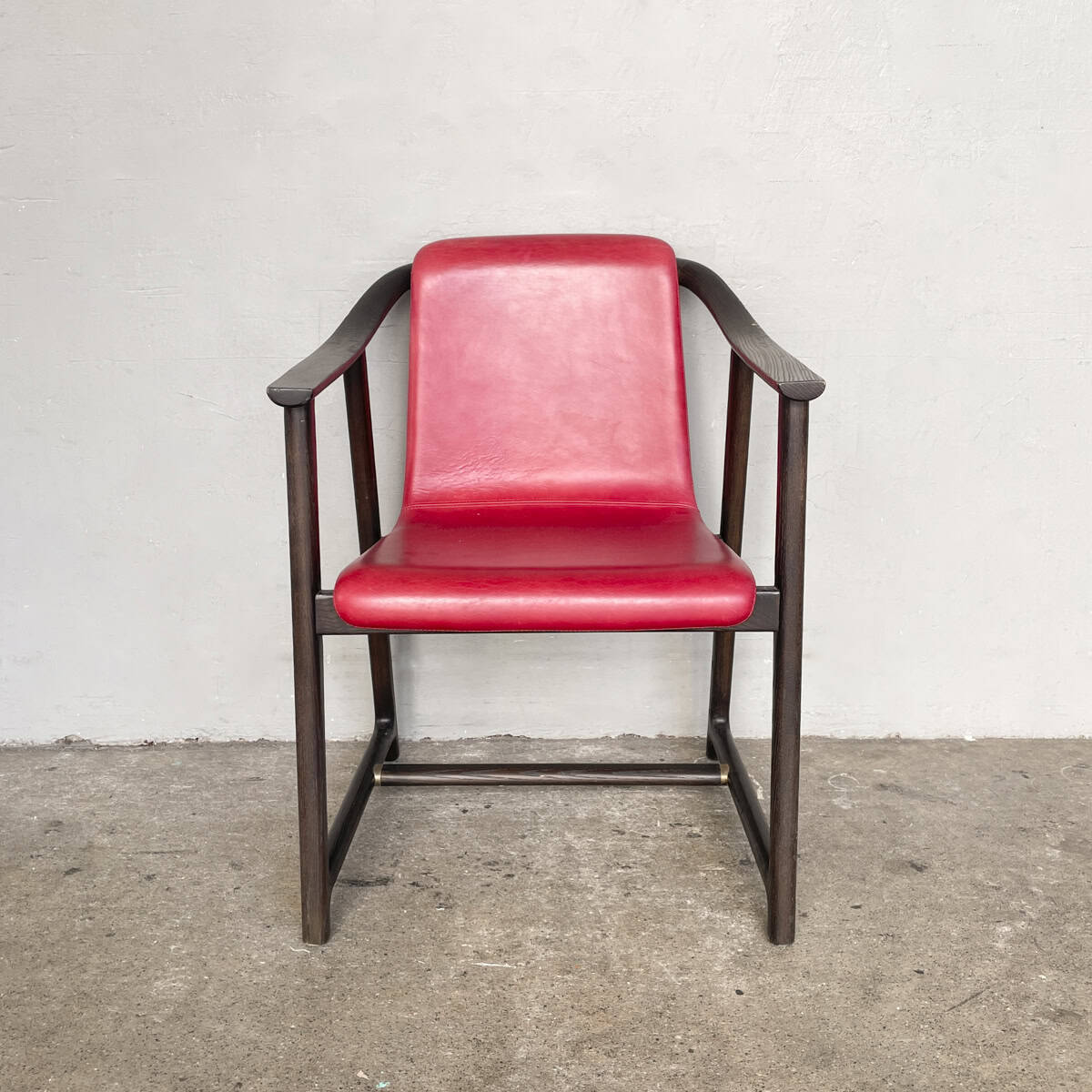 Mandarin Dining Armchair by Stellar Works (Red Leather)