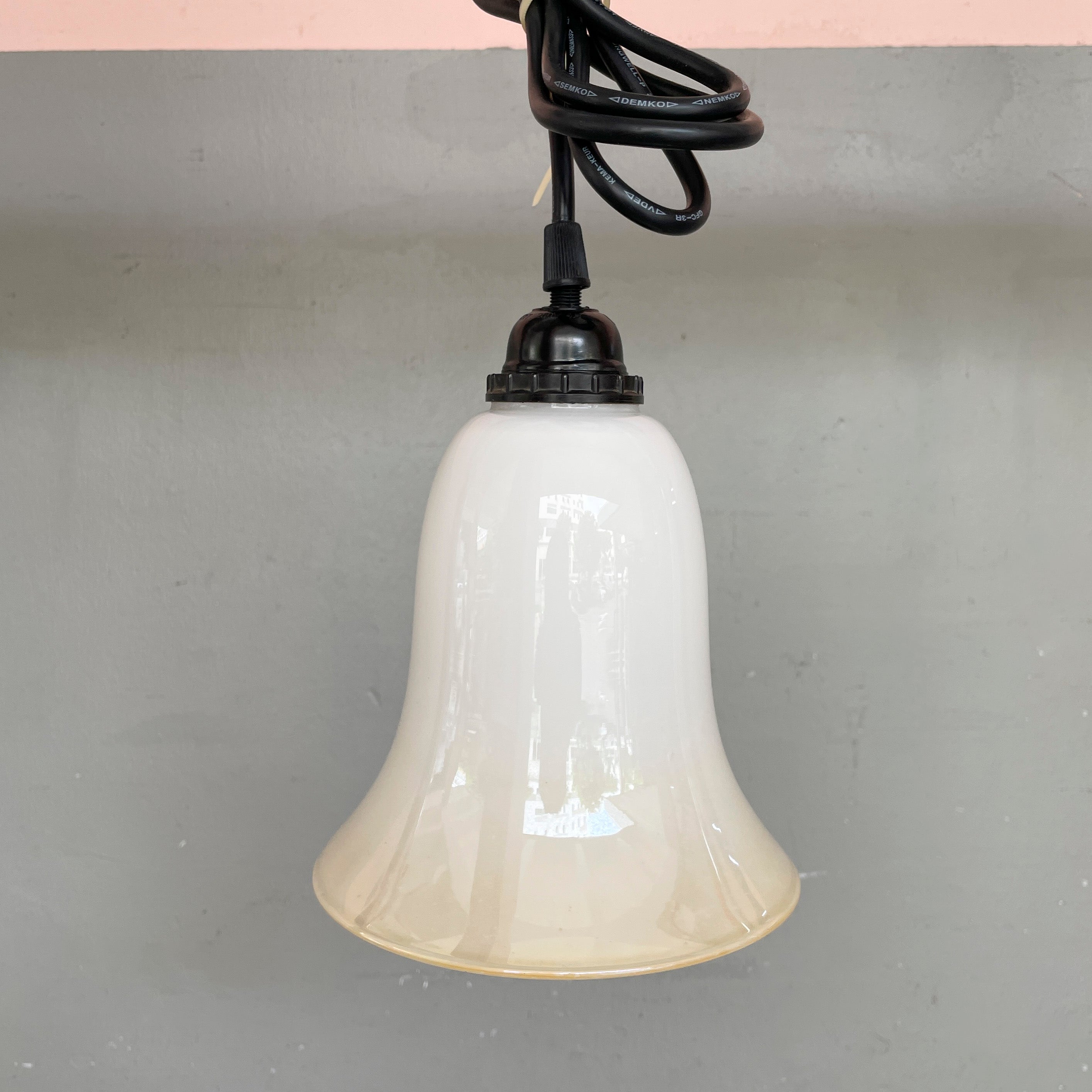 Ombre Bell-Shaped Glass Pendant Lamp