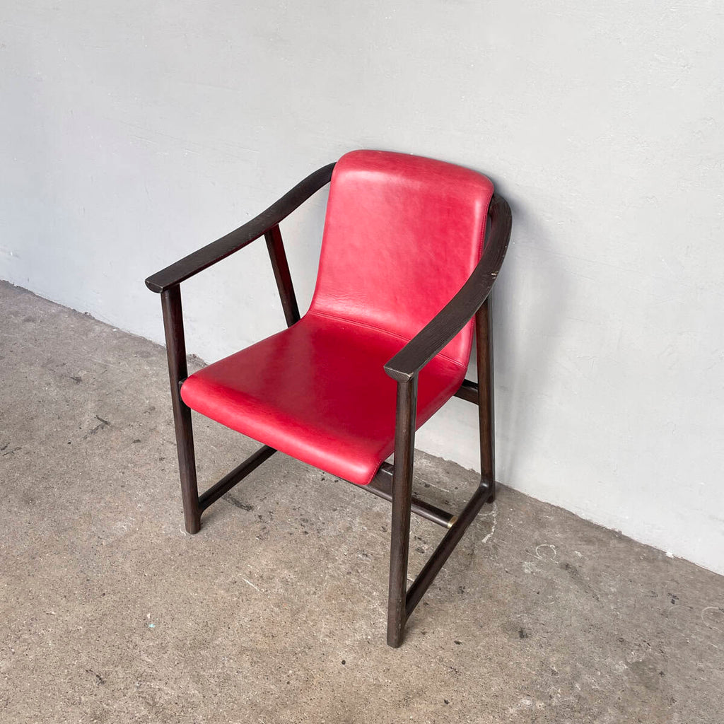 Mandarin Dining Armchair by Stellar Works (Red Leather)