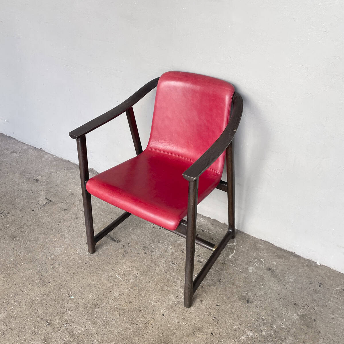 Mandarin Dining Armchair by Stellar Works (Red Leather)