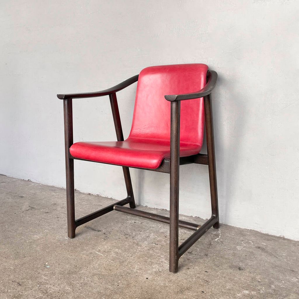 Mandarin Dining Armchair by Stellar Works (Red Leather)