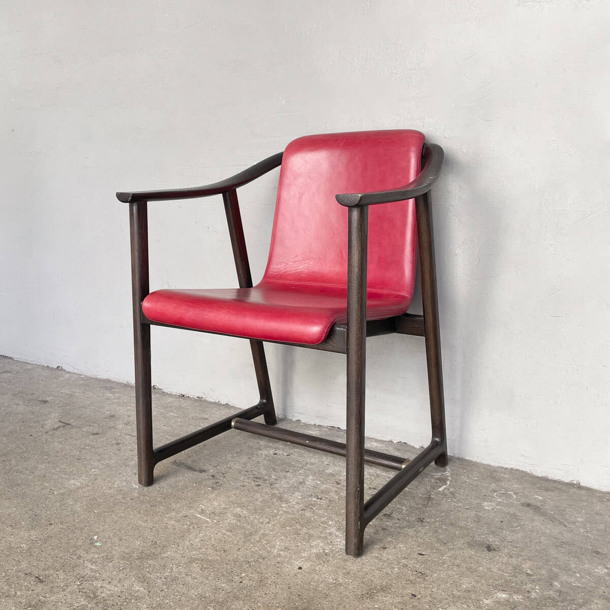 Mandarin Dining Armchair by Stellar Works (Red Leather)