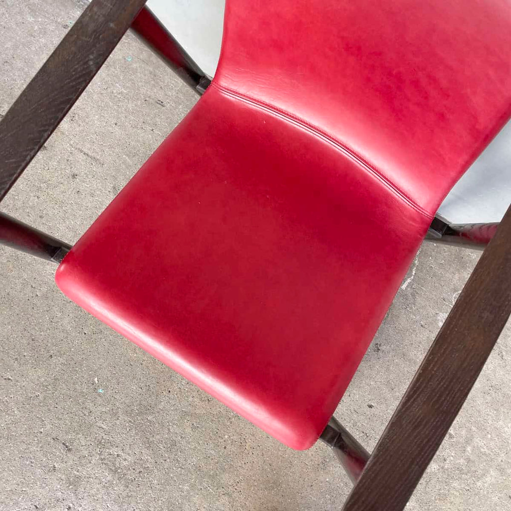 Mandarin Dining Armchair by Stellar Works (Red Leather)