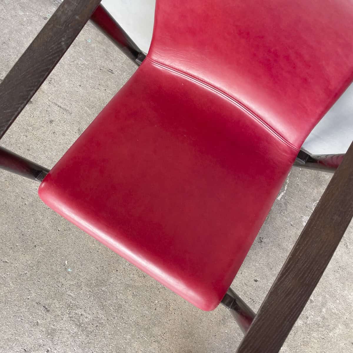 Mandarin Dining Armchair by Stellar Works (Red Leather)