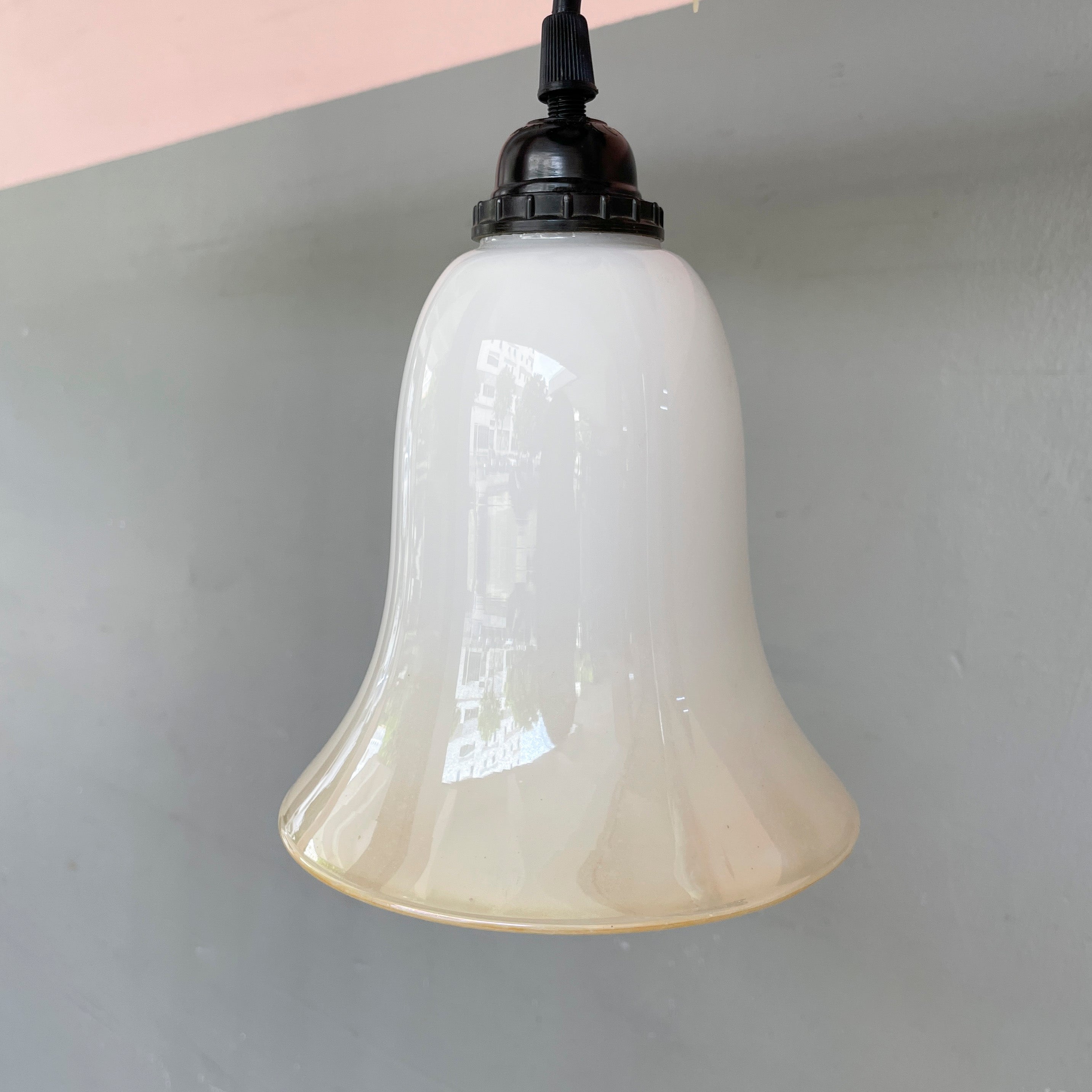Ombre Bell-Shaped Glass Pendant Lamp