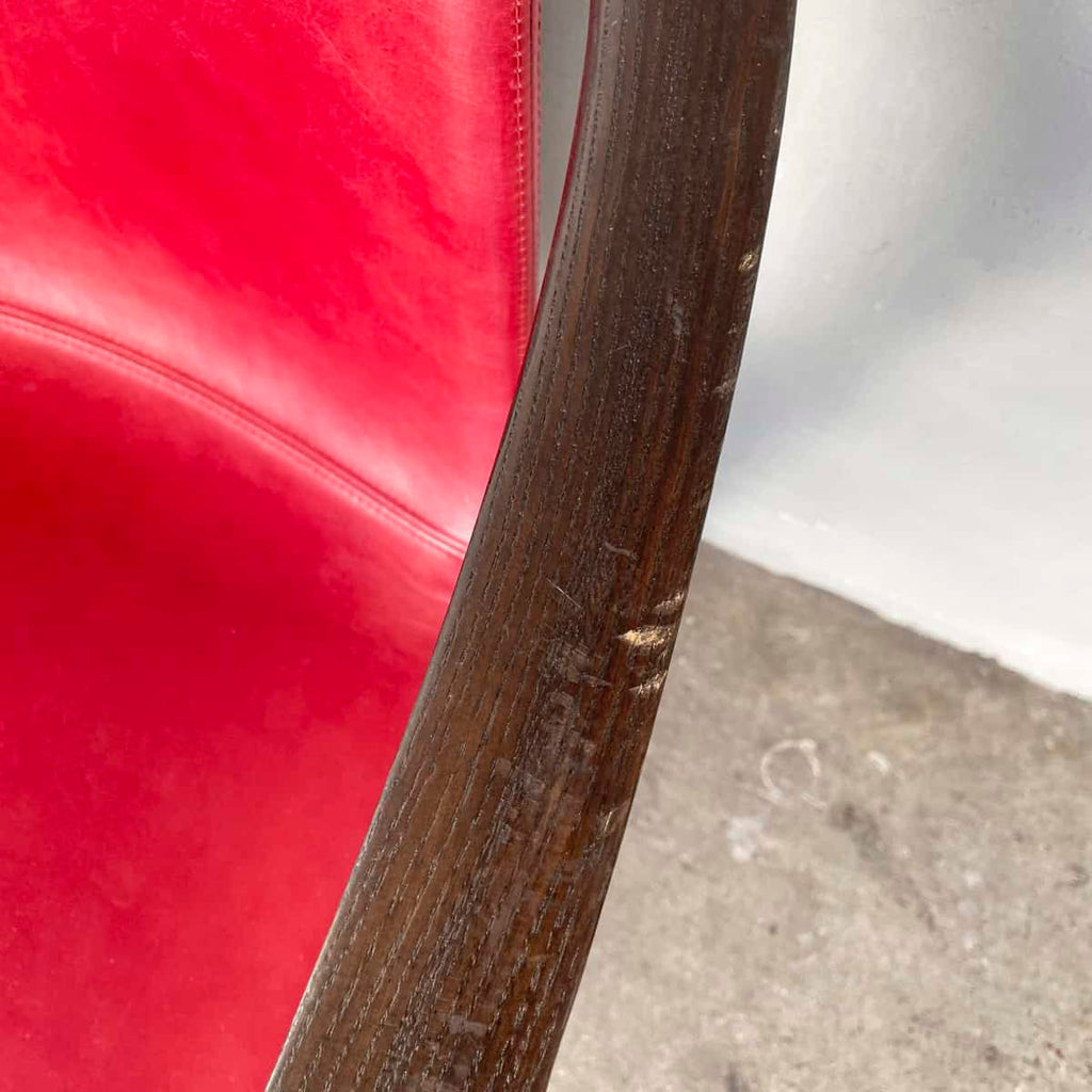Mandarin Dining Armchair by Stellar Works (Red Leather)