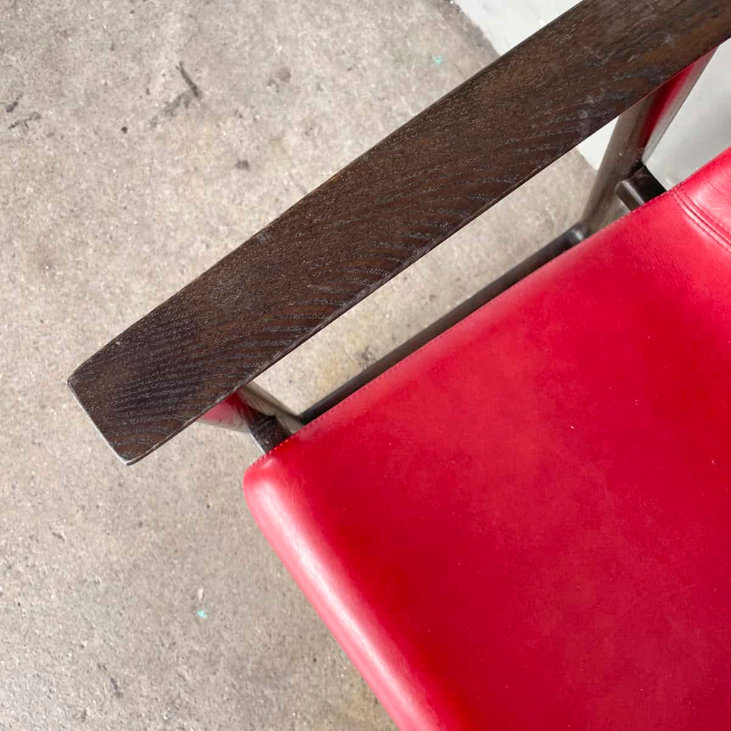 Mandarin Dining Armchair by Stellar Works (Red Leather)