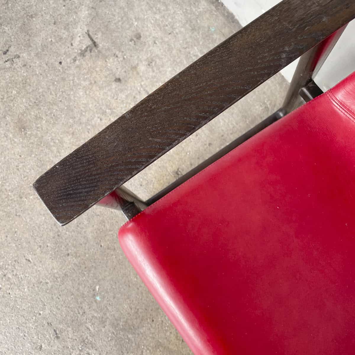 Mandarin Dining Armchair by Stellar Works (Red Leather)