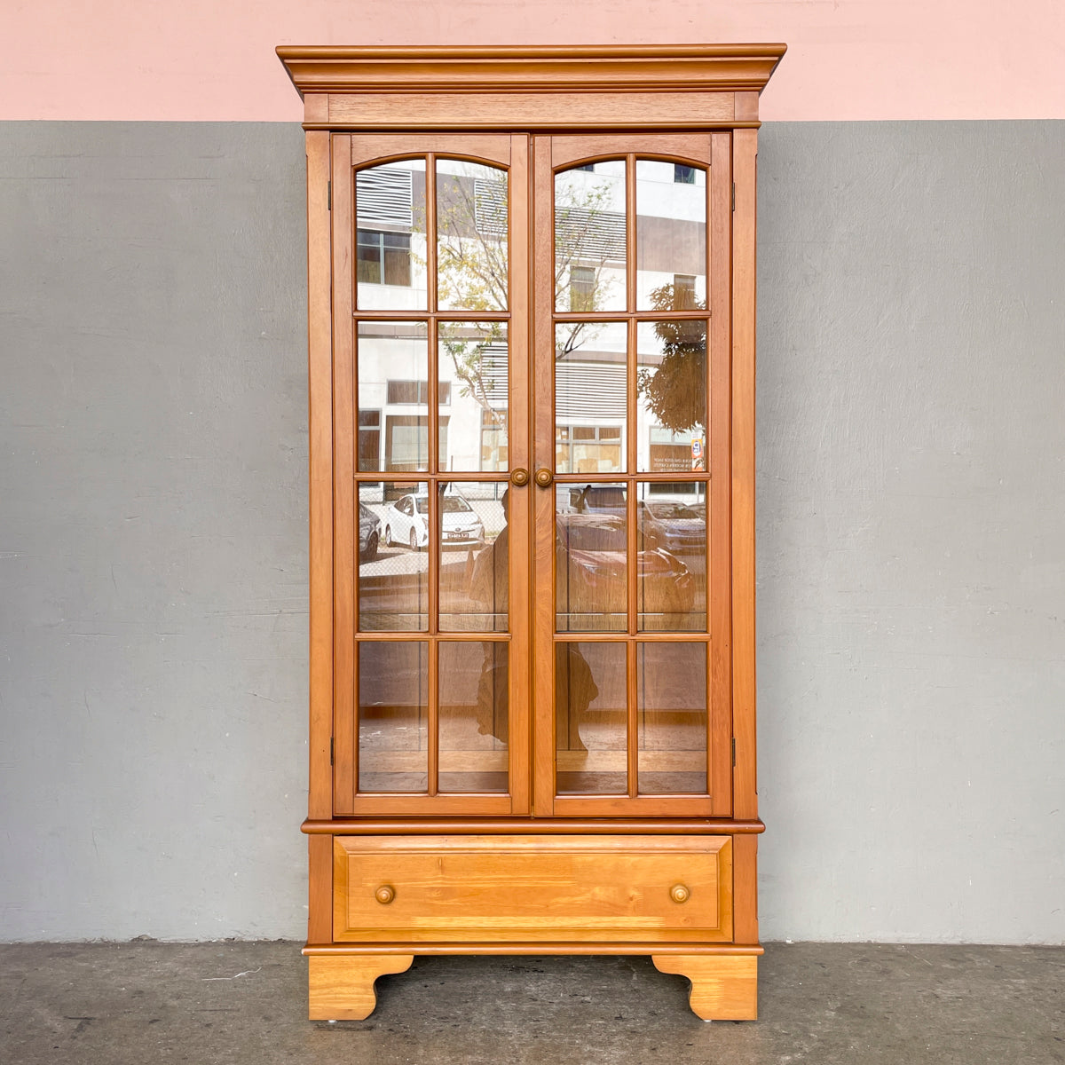 Glass Display Cabinet with Light