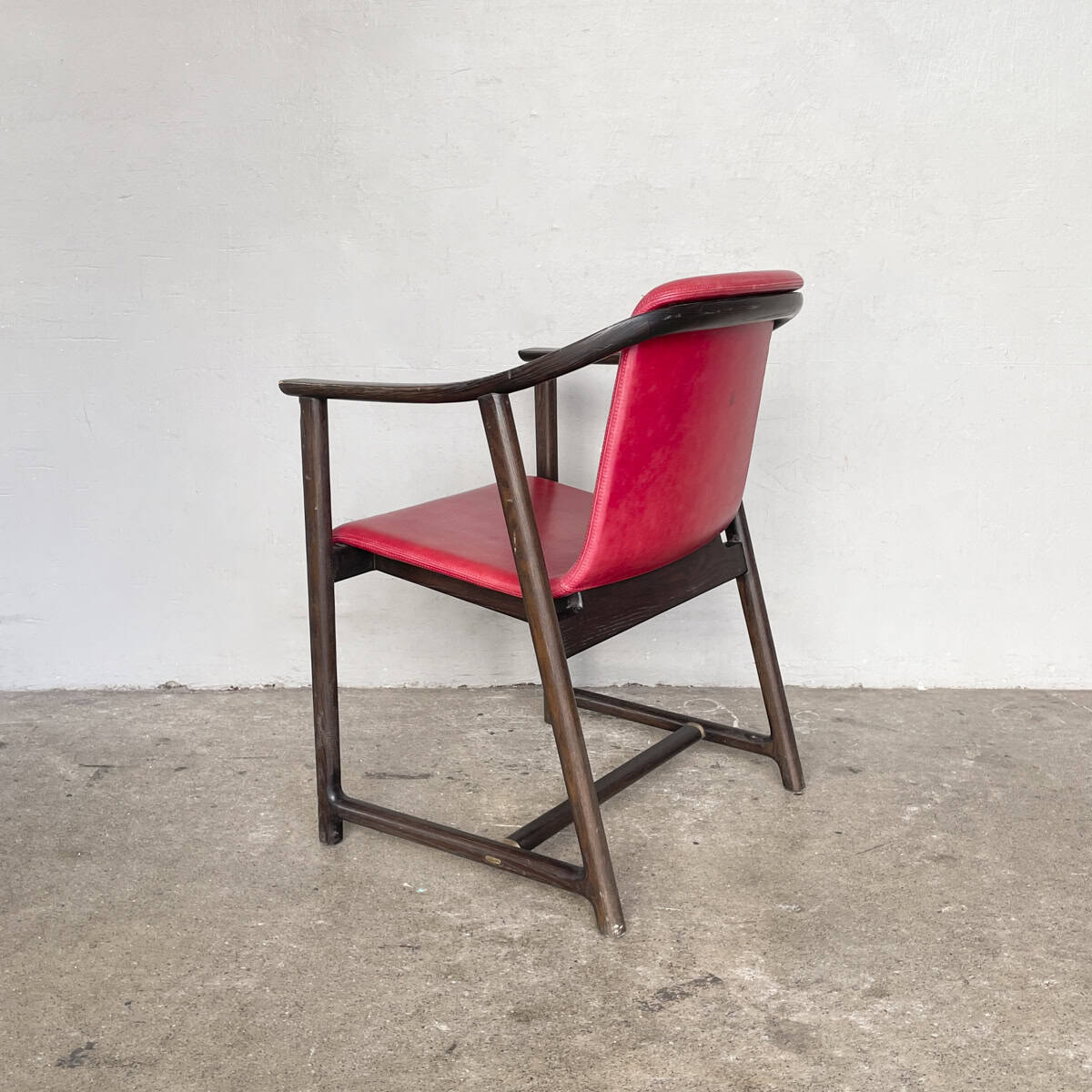 Mandarin Dining Armchair by Stellar Works (Red Leather)
