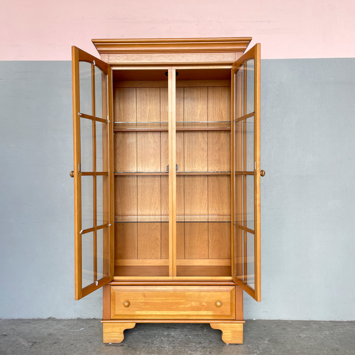 Glass Display Cabinet with Light