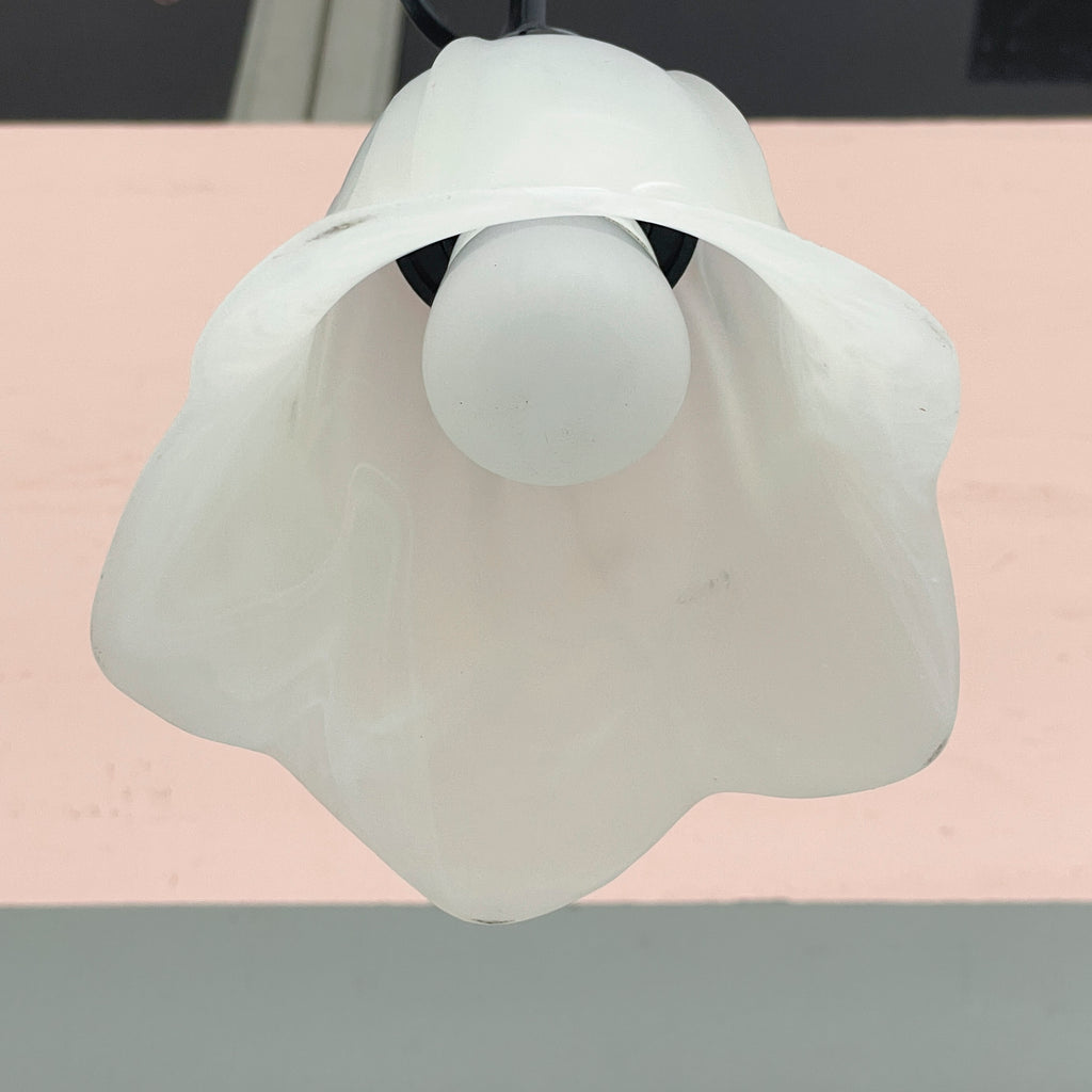 Milky Tulip Glass Pendant Light