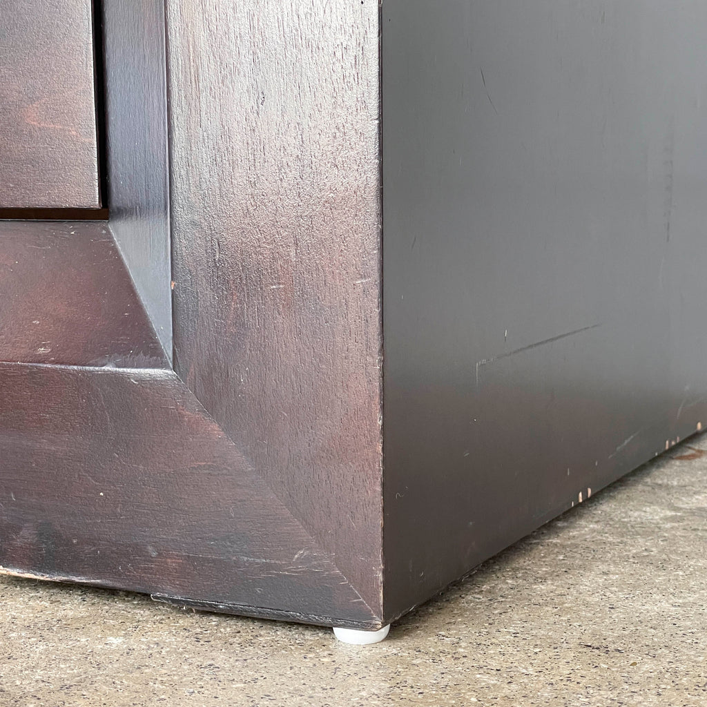 Dark Wood Six-Drawer Dresser