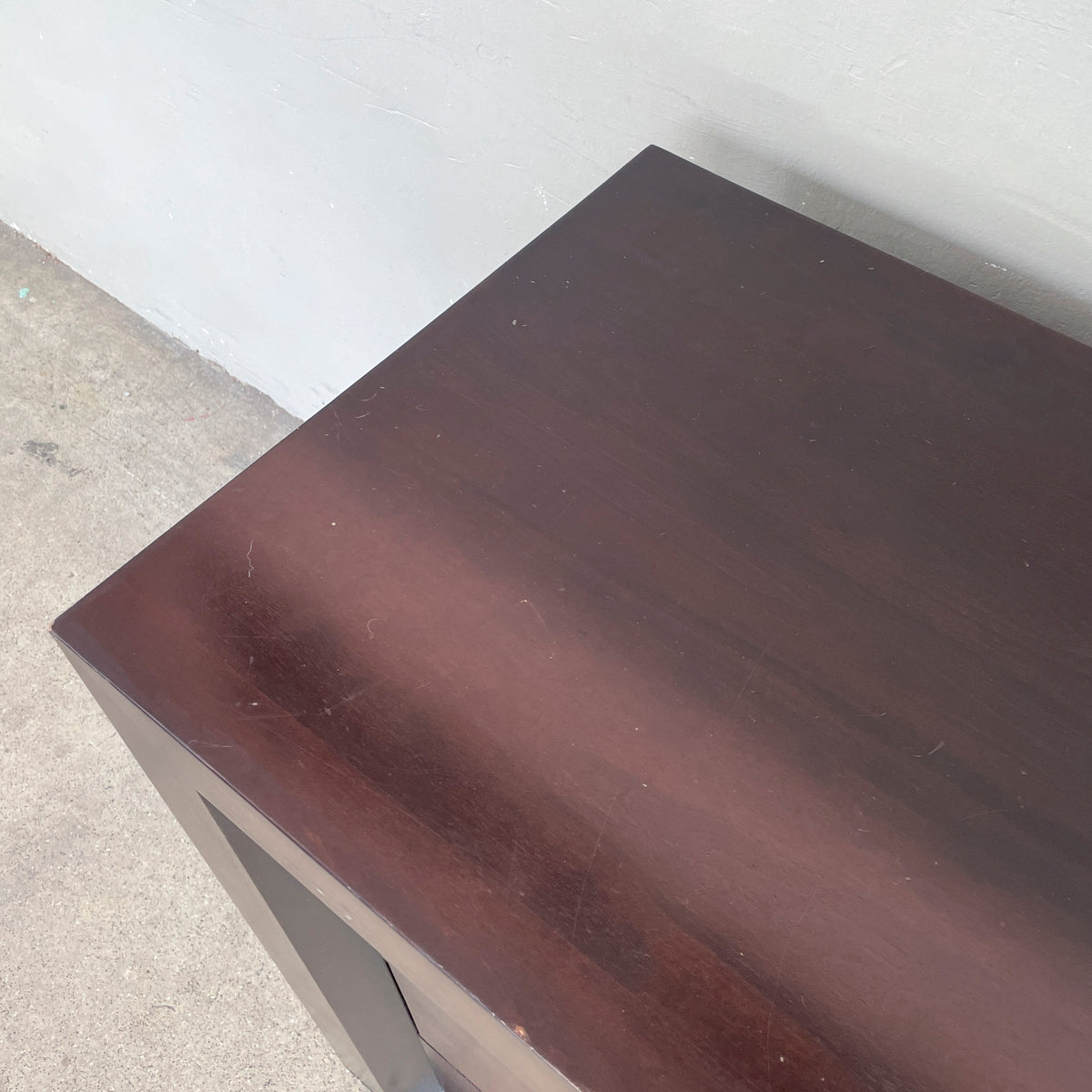 Dark Wood Six-Drawer Dresser
