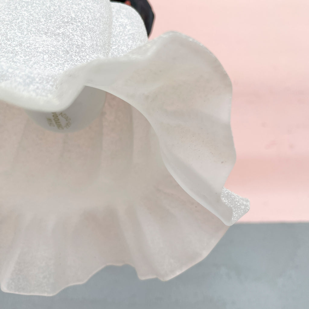 Textured Ruffled Tulip Pendant Light
