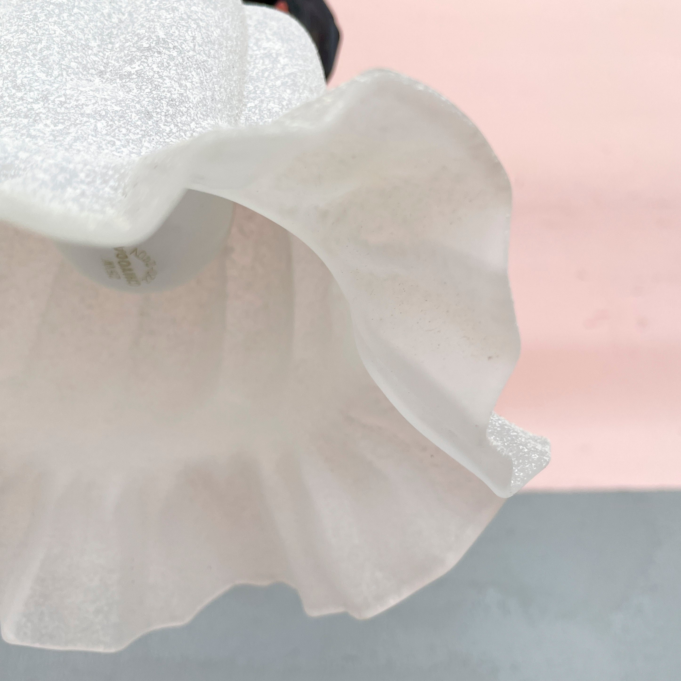 Textured Ruffled Tulip Pendant Light