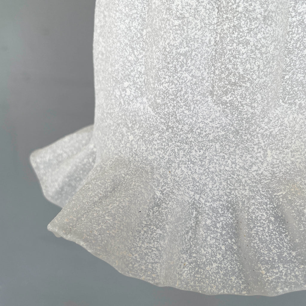Textured Ruffled Tulip Pendant Light