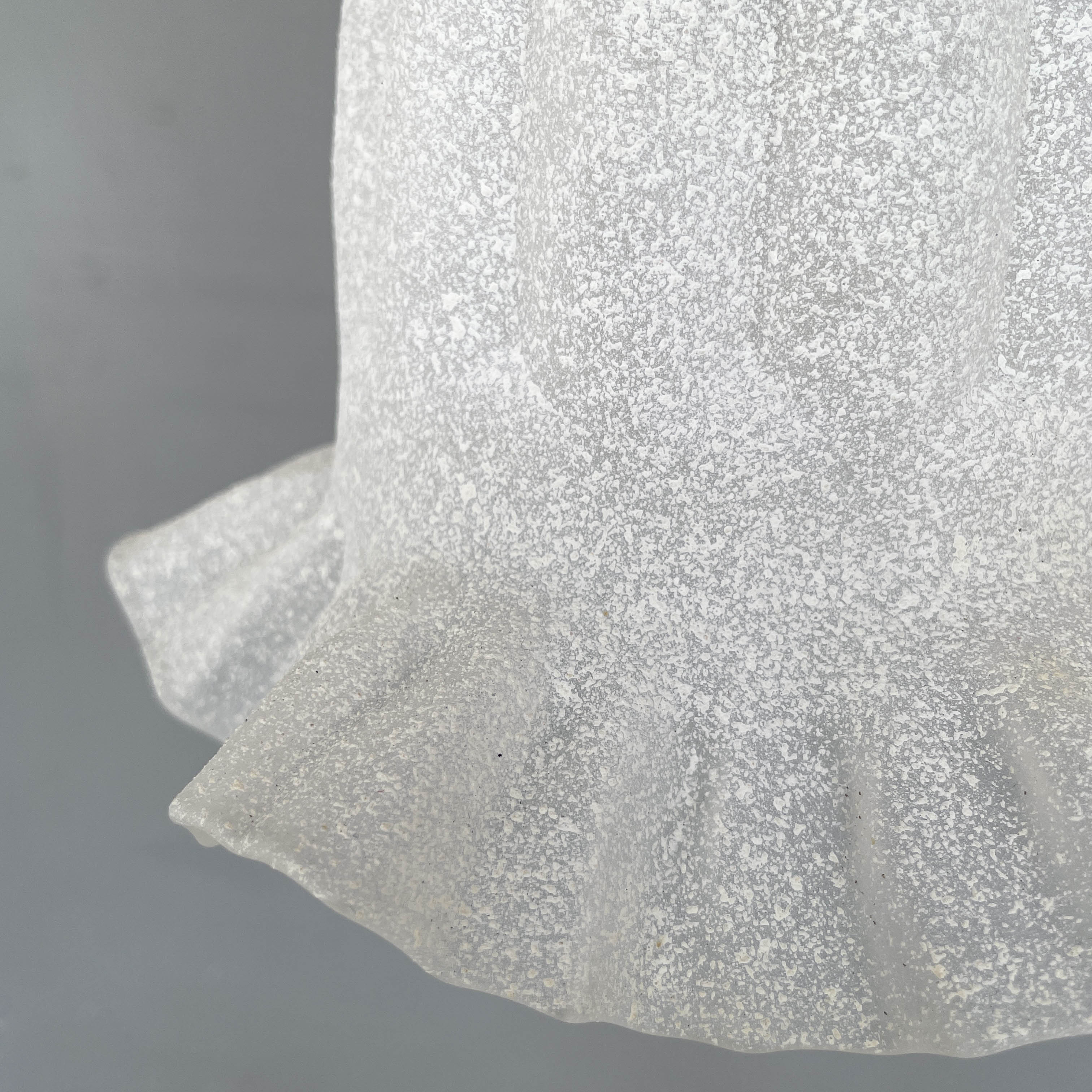 Textured Ruffled Tulip Pendant Light