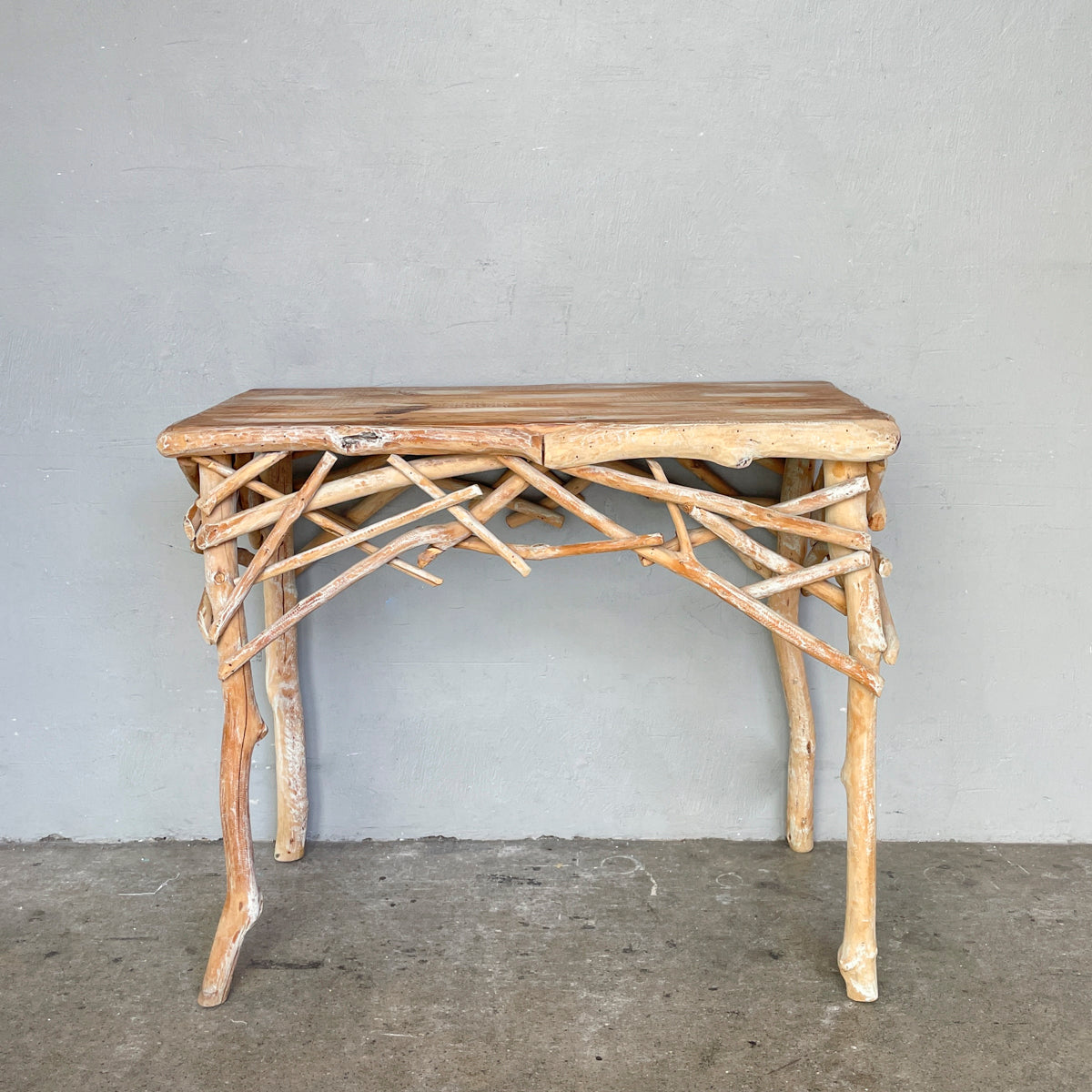 Rustic Driftwood "Branches" Console Table