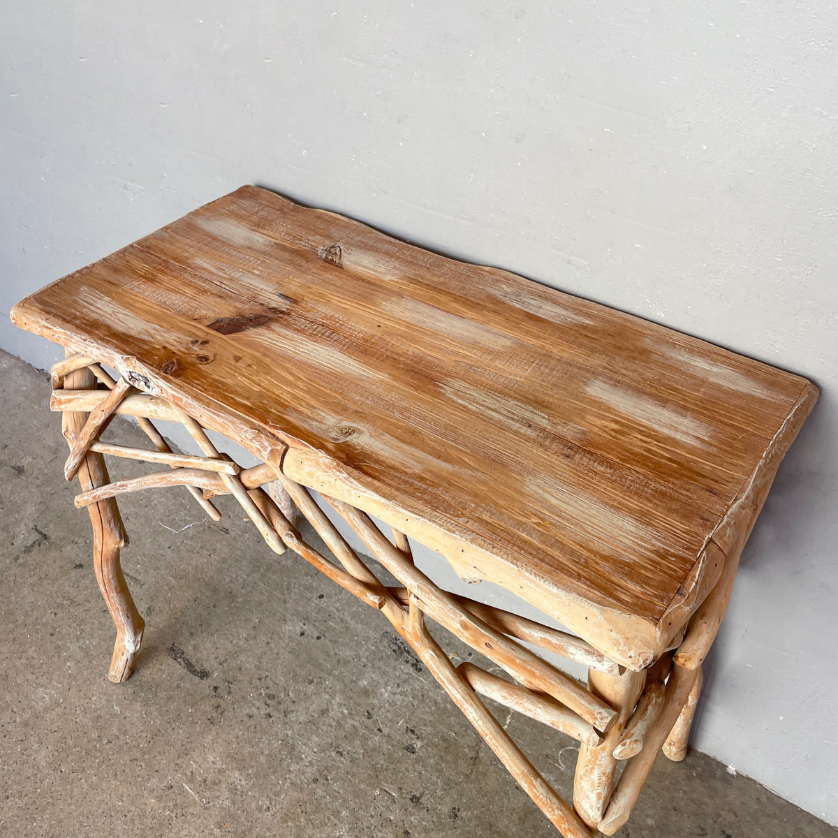 Rustic Driftwood "Branches" Console Table