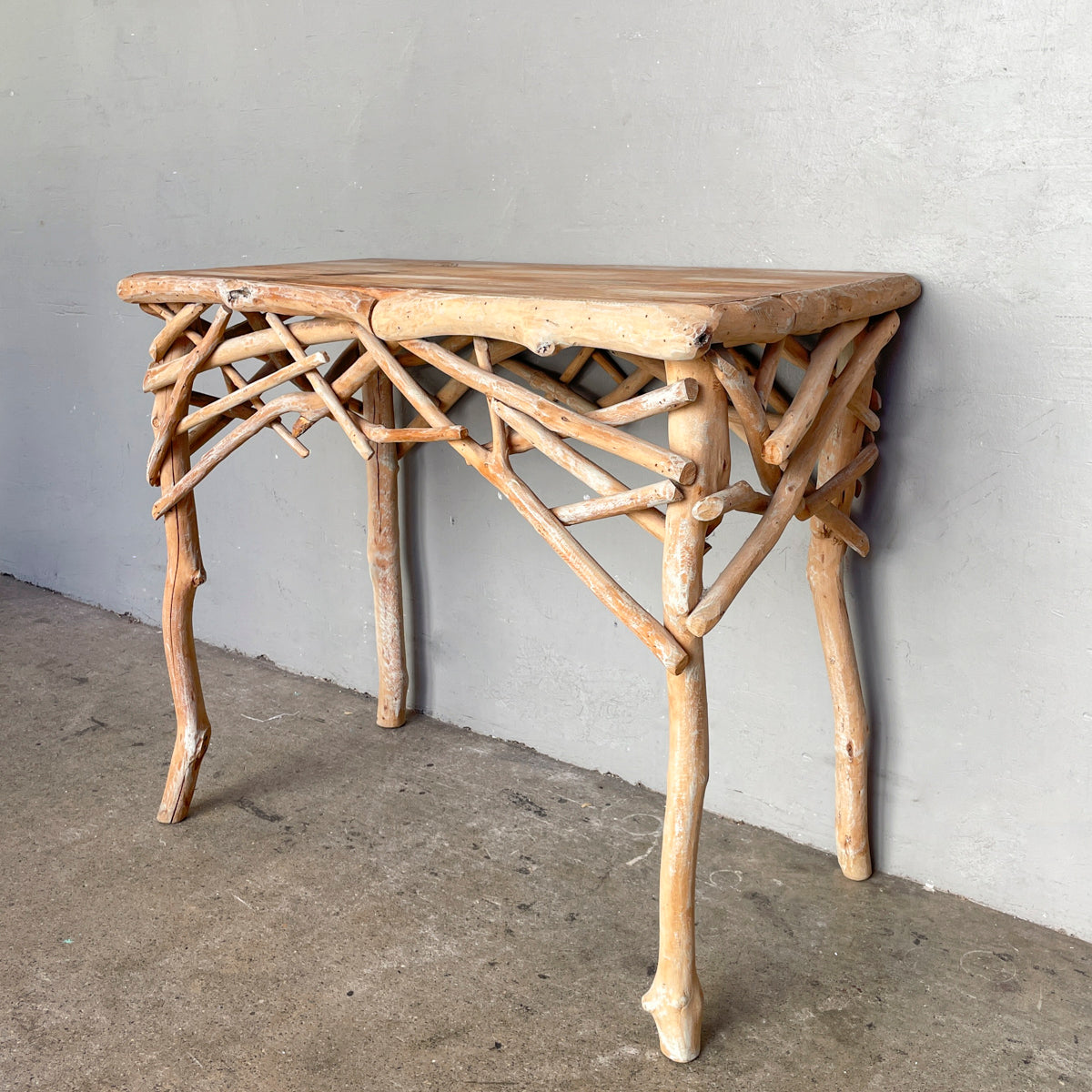 Rustic Driftwood "Branches" Console Table