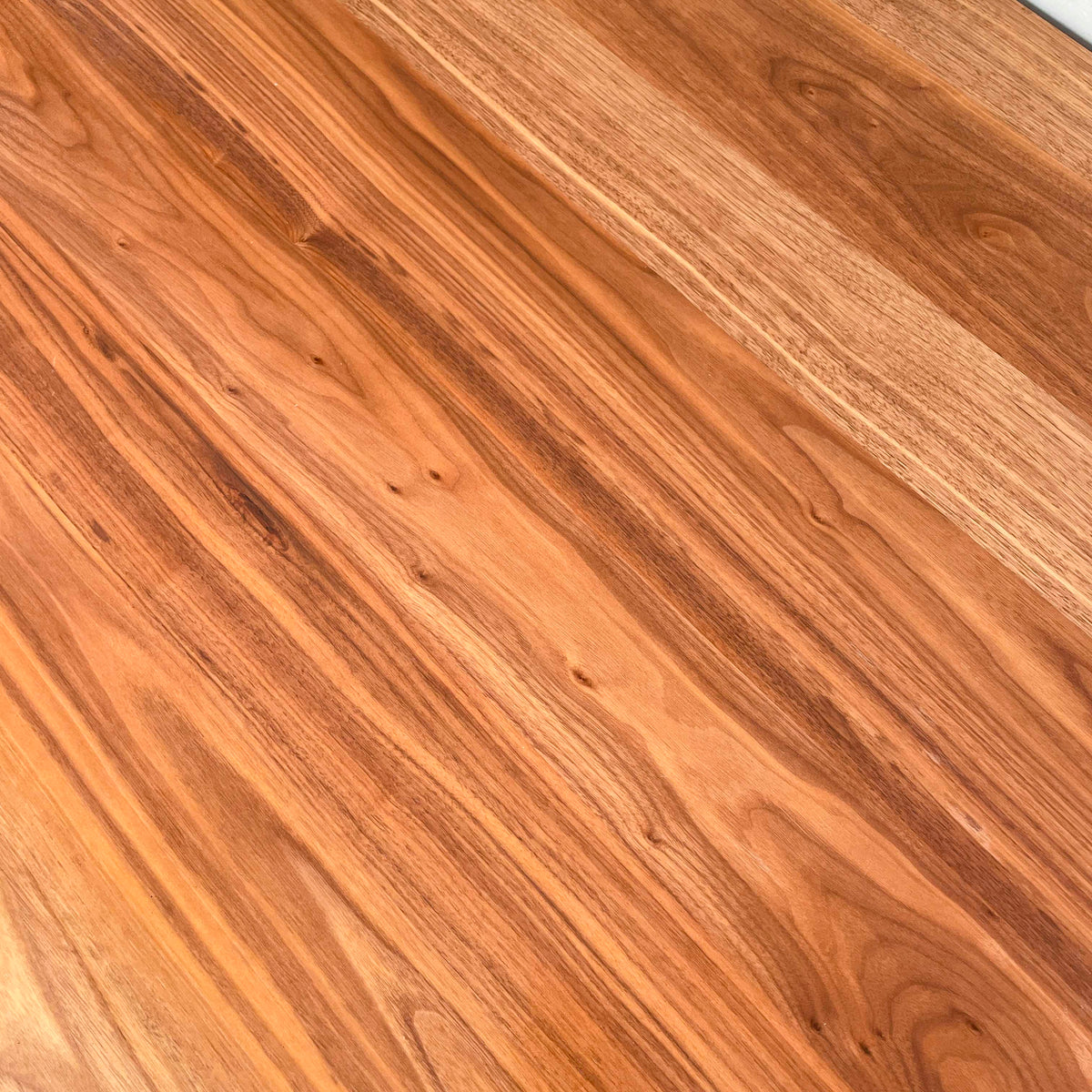 Walnut Dining Table with Fluted Base
