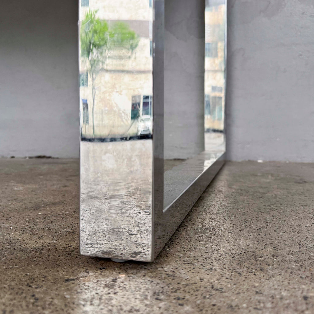 Dining Table with Dekton Surface Top and Stainless Steel Legs