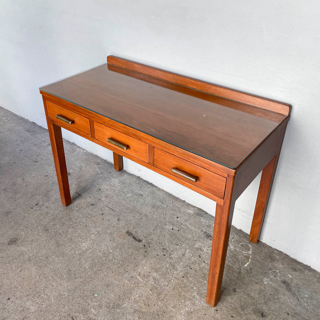 Refurbished Slim Vintage Teak Desk