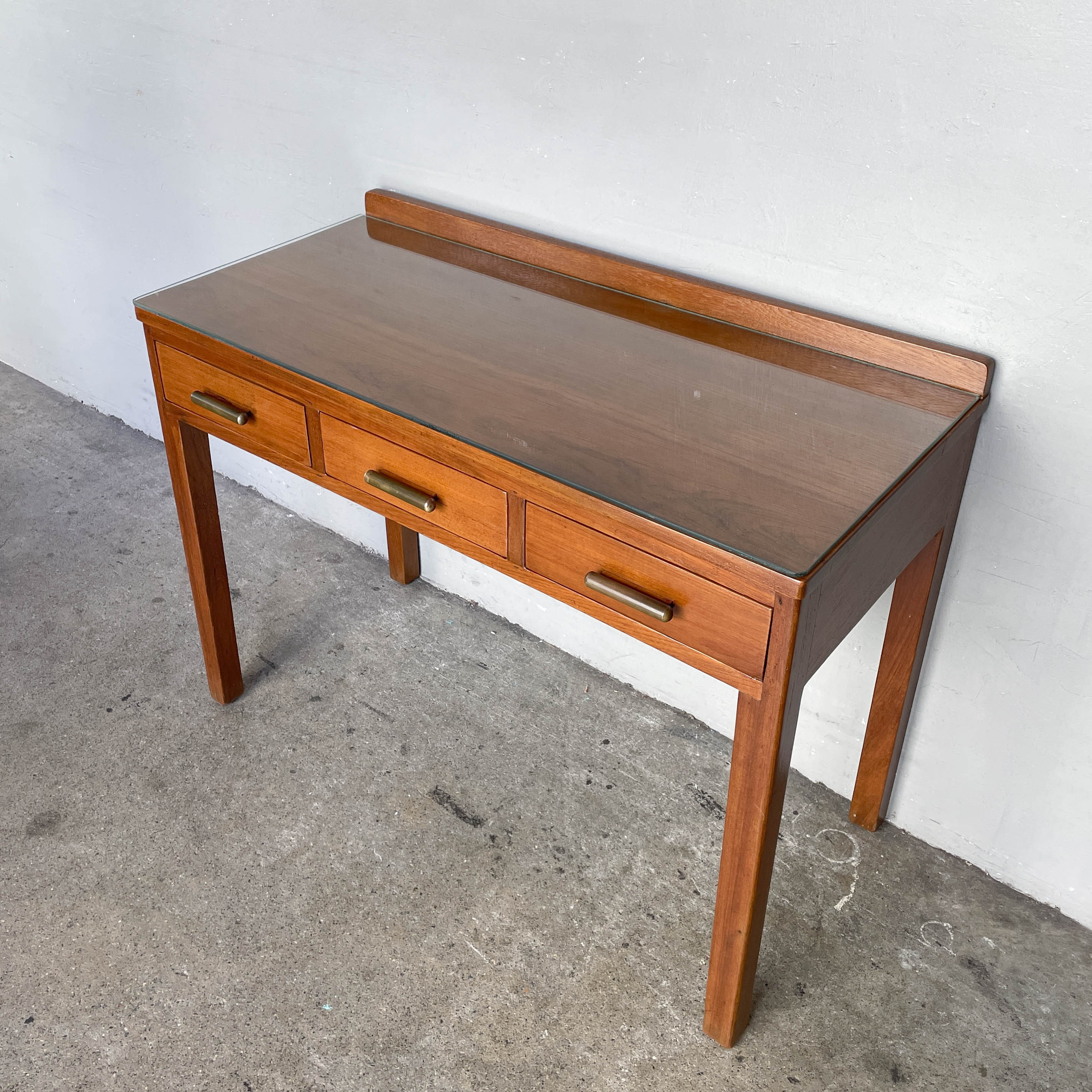 Refurbished Slim Vintage Teak Desk