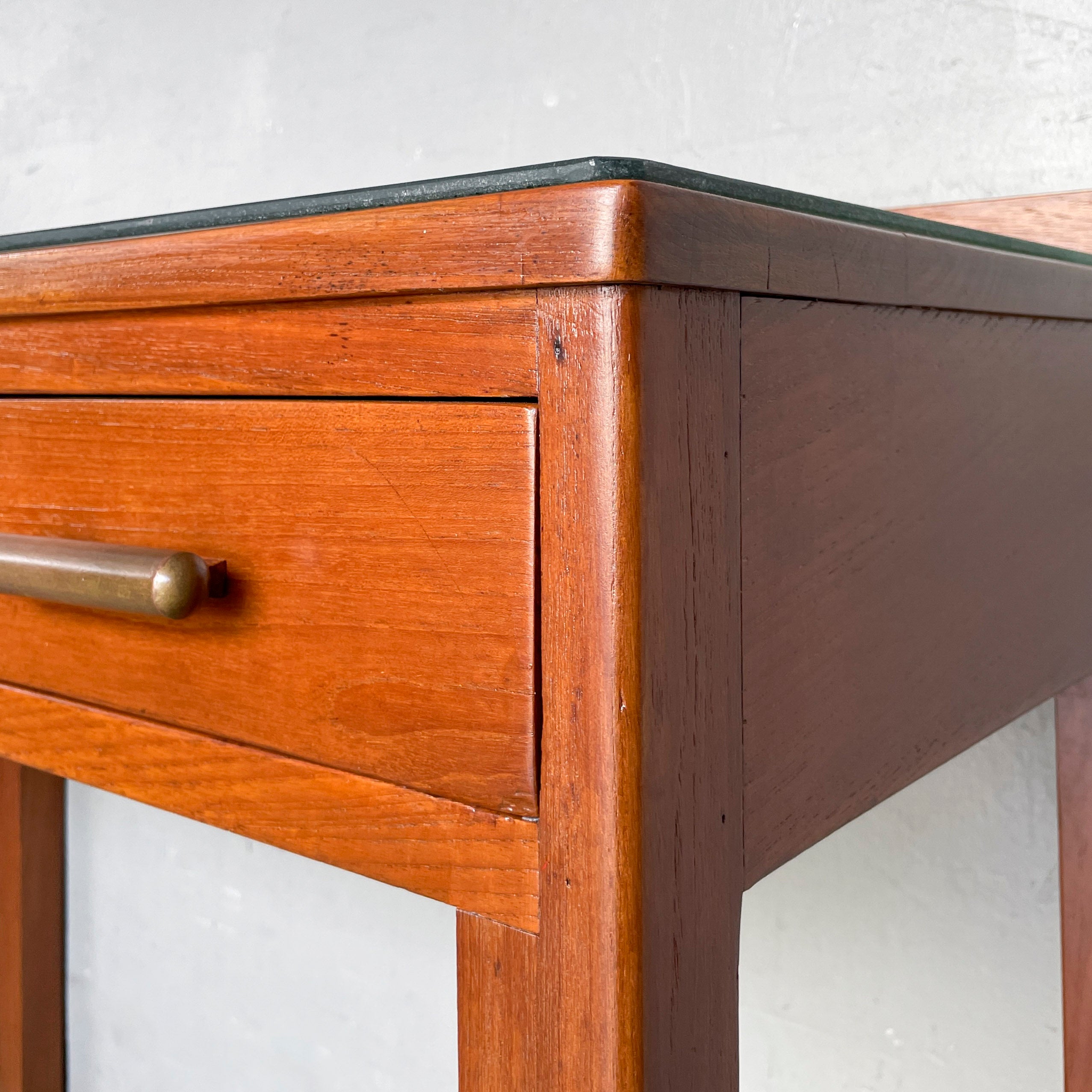 Refurbished Slim Vintage Teak Desk