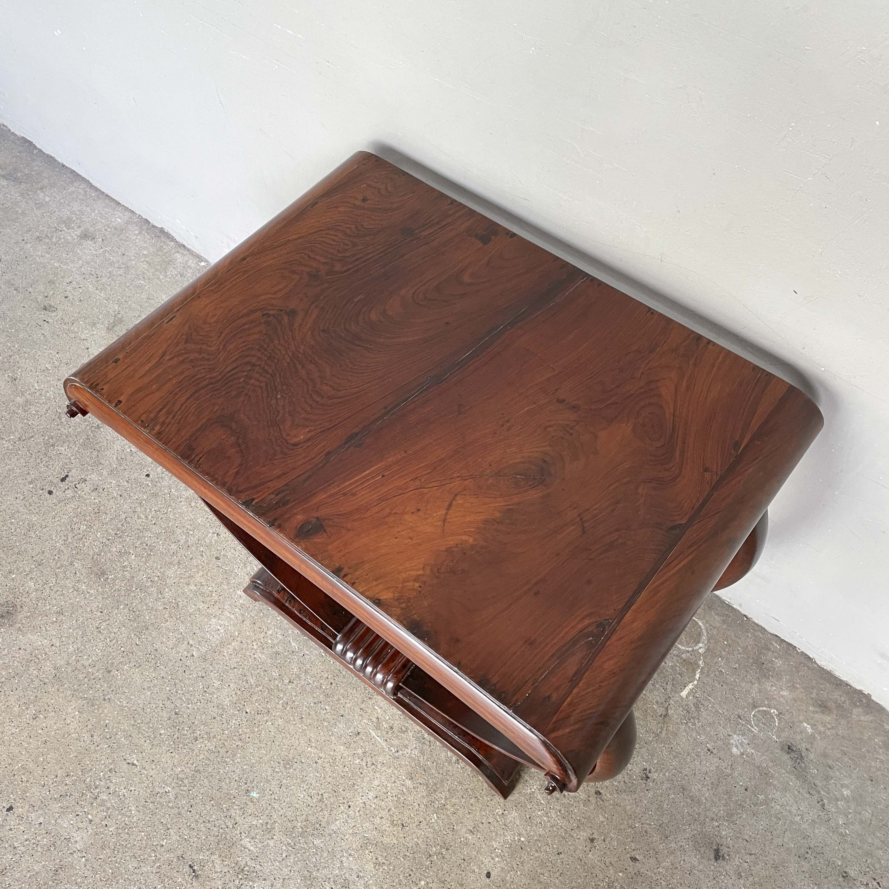 Vintage Rounded Side Table