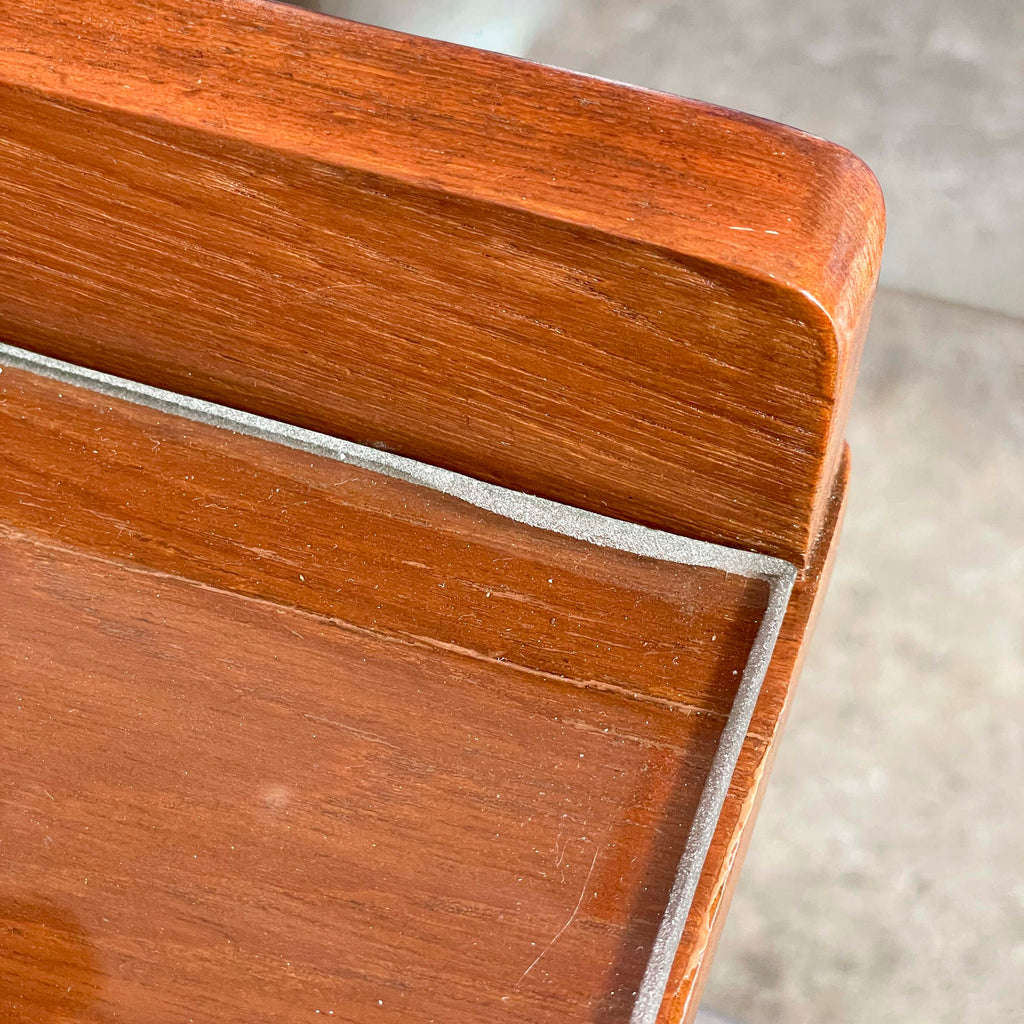 Vintage Teak Marquetry Cabinet