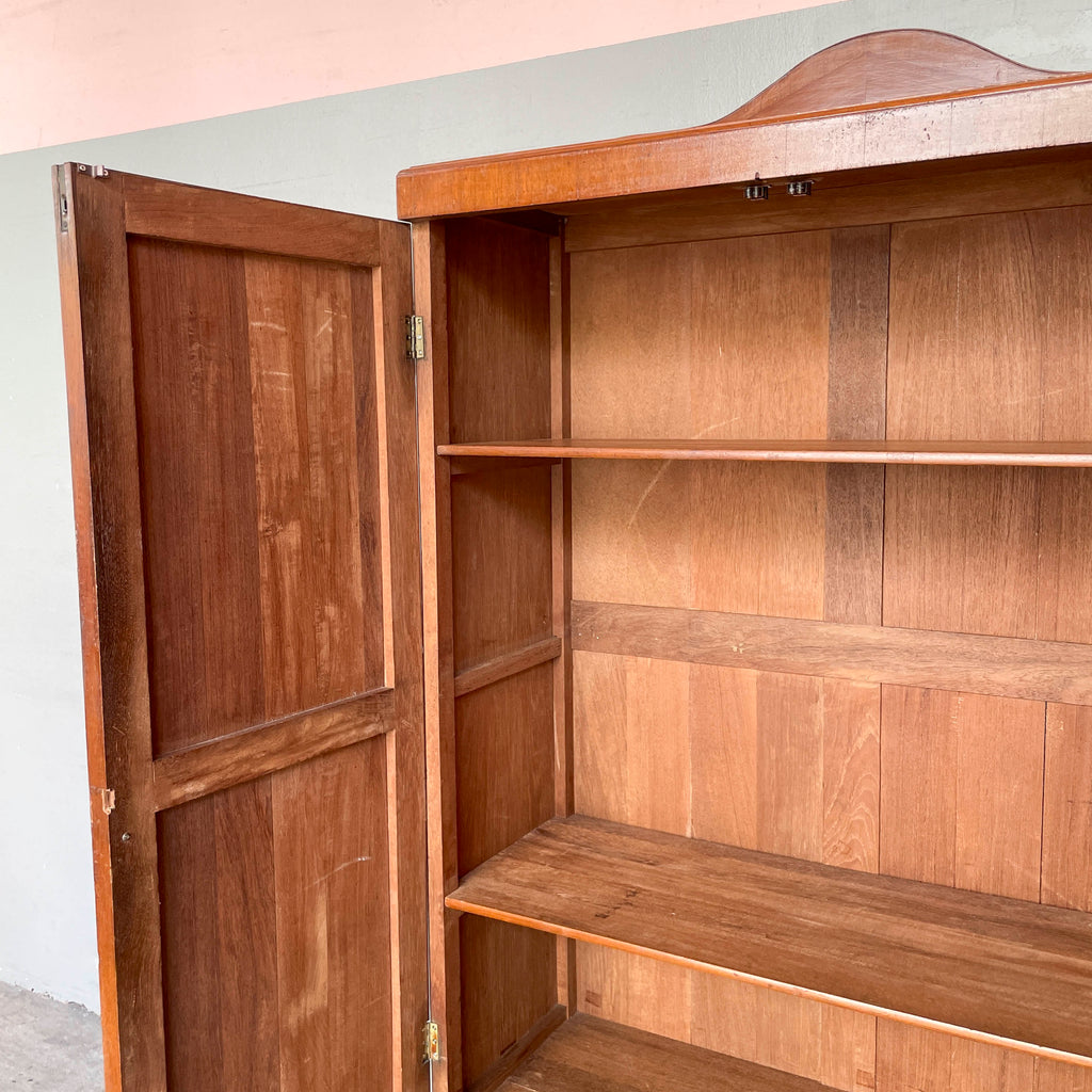 Vintage Teak Marquetry Cabinet