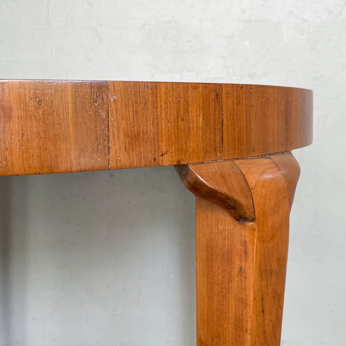 Newly Refurbished Round "Starburst" Marquetry Table