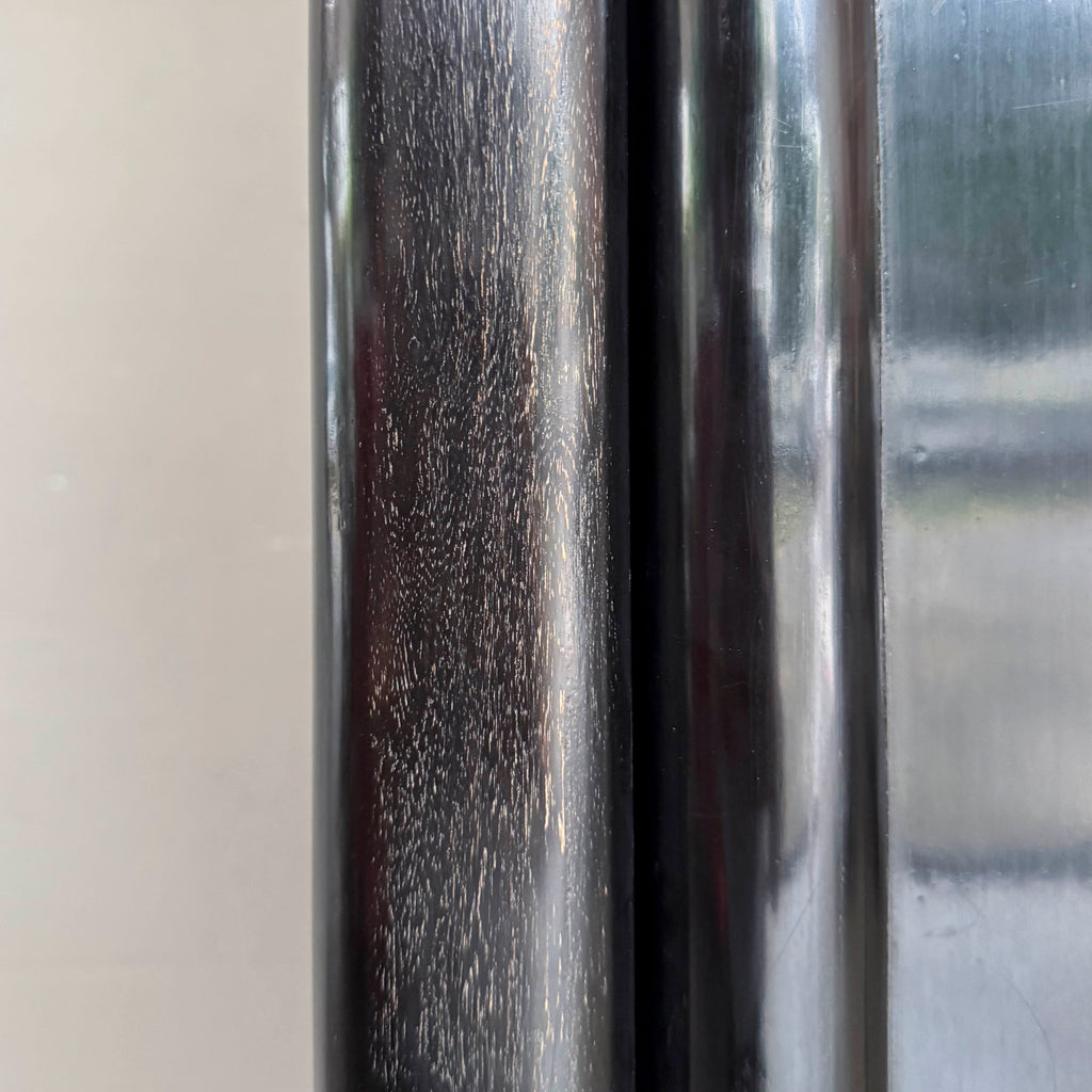 Black Lacquered Elm Wardrobe Cabinet