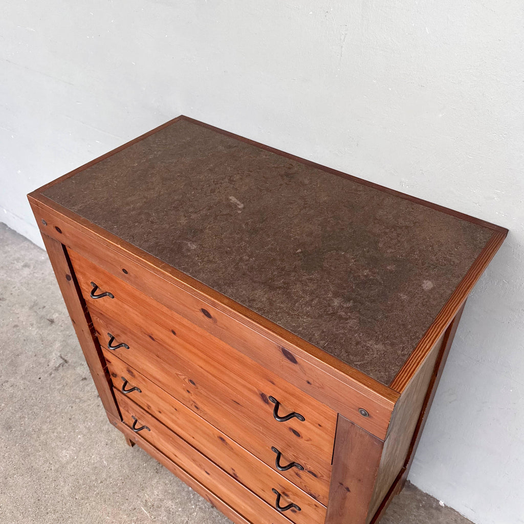 Rustic Pine Chest of Drawers