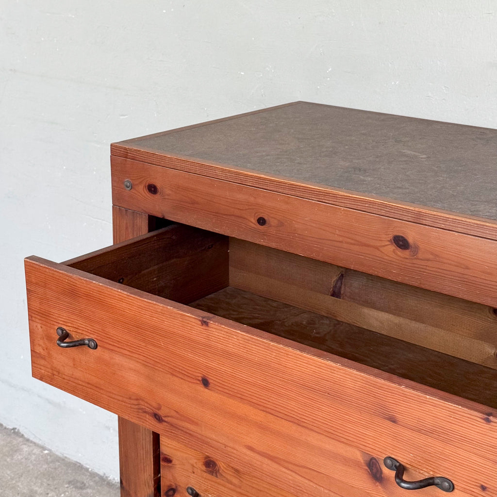Rustic Pine Chest of Drawers