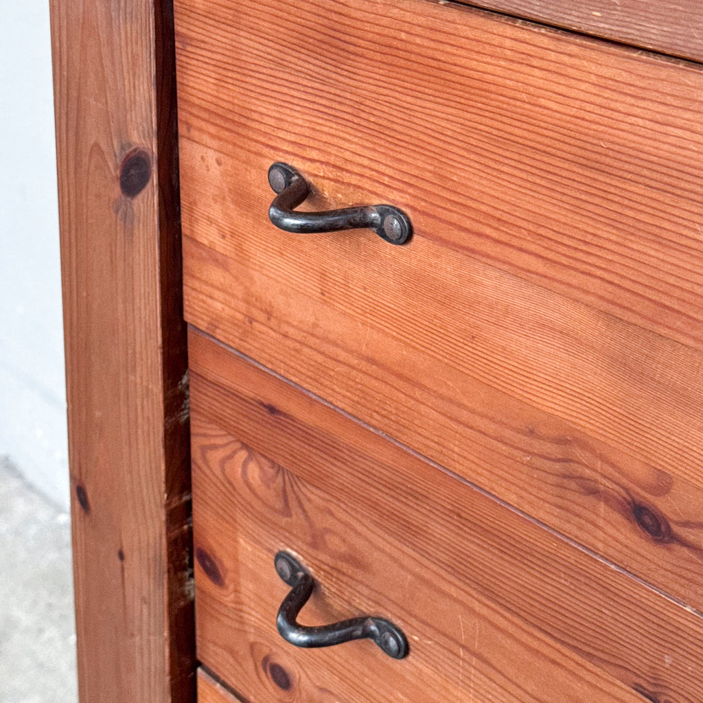 Rustic Pine Chest of Drawers