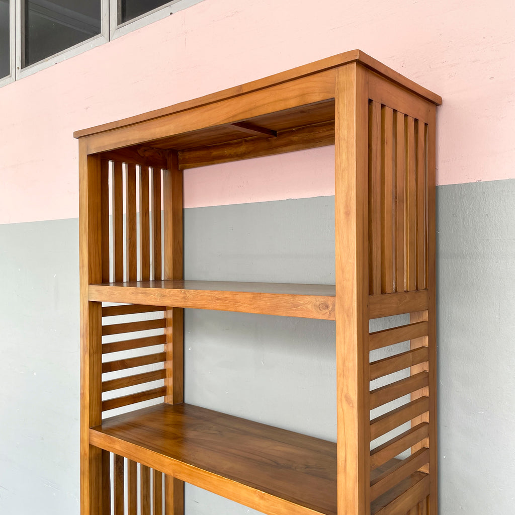 Bookshelf with Slatted Sides