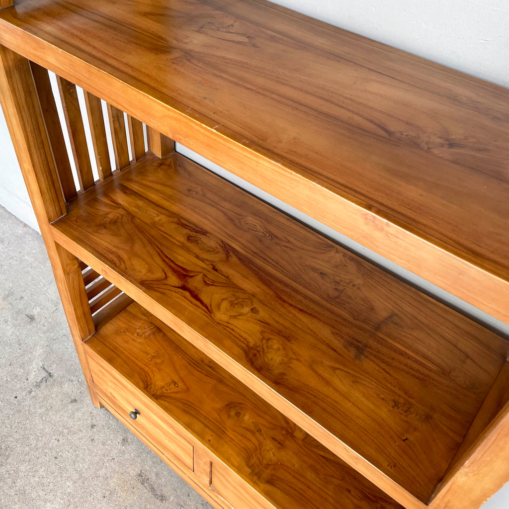Bookshelf with Slatted Sides
