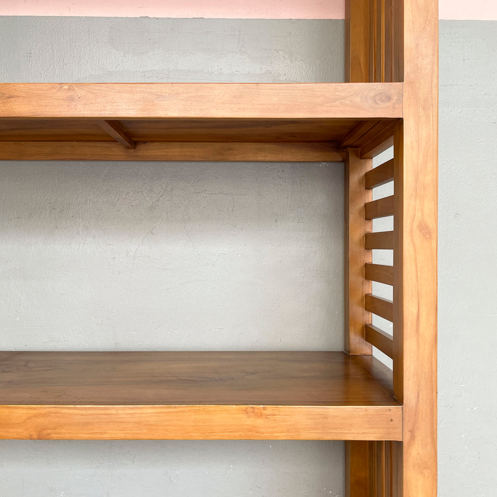 Bookshelf with Slatted Sides