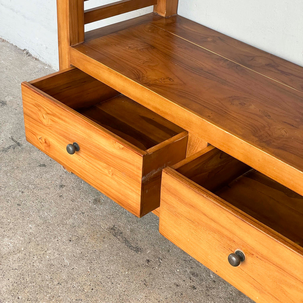 Bookshelf with Slatted Sides