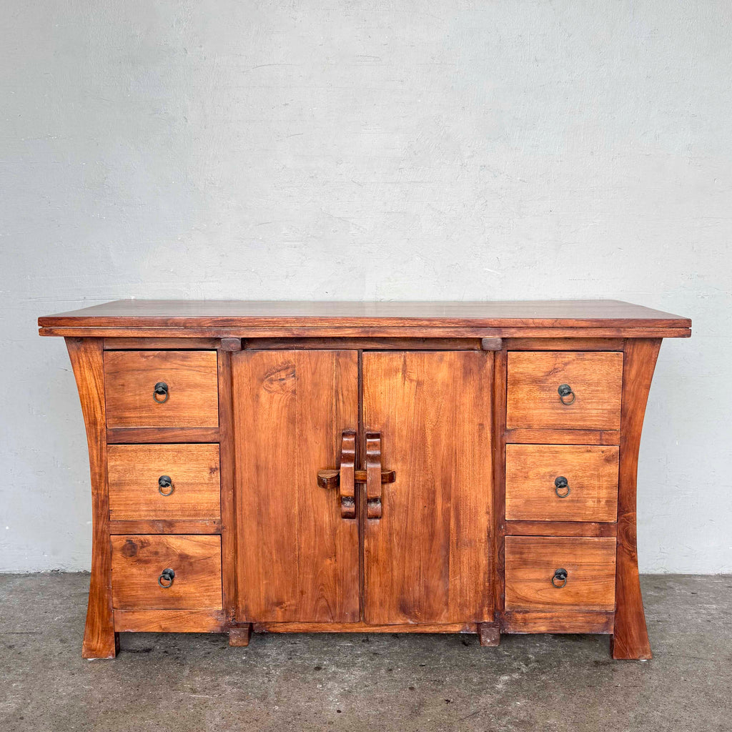 Teak Sideboard with Flared Sides