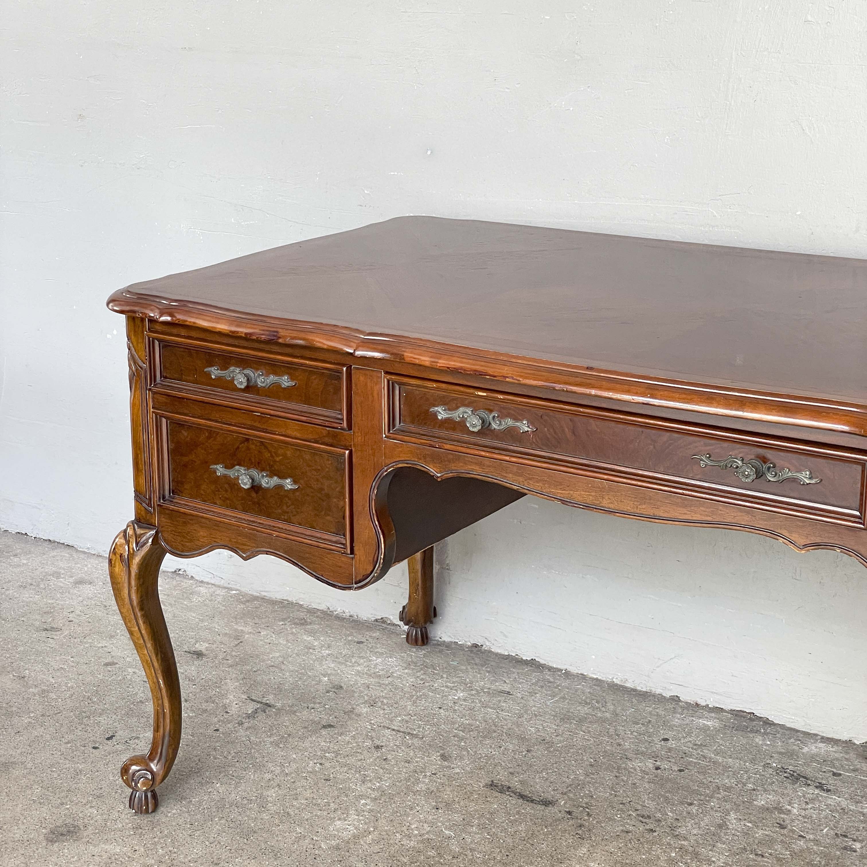 Elegant Marquetry Writing Desk
